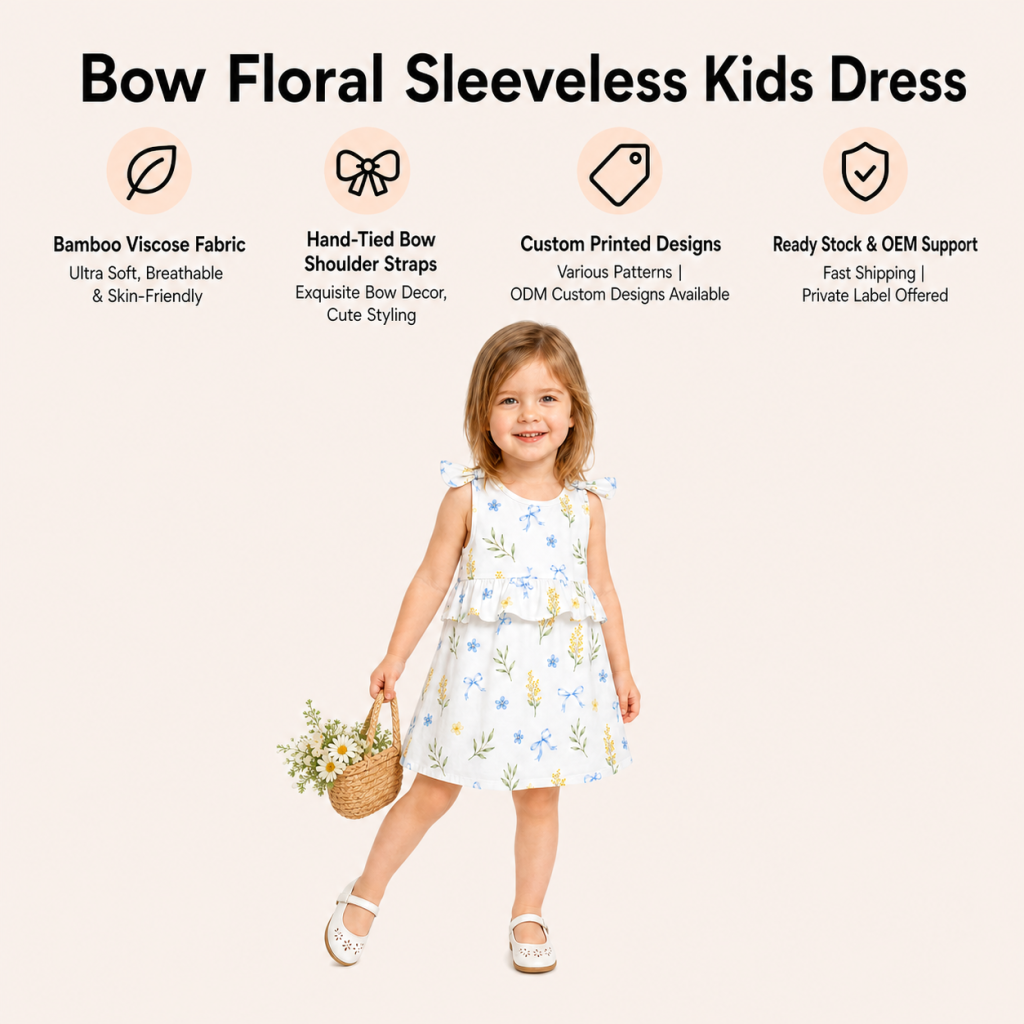 Sleeveless Kids Dress